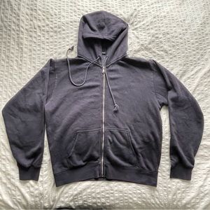 Brandy Melville navy zip-up hoodie